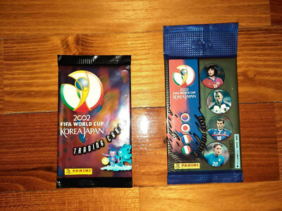 Panini WORLD CUP 2002 and 2002 Opening Series - set of 2 rare packs rookie cards
