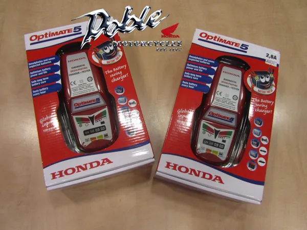 Pair of Honda Optimate 5 Battery Charger Optimiser Conditioner for Car &  Bike x2