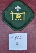UK GB Proficiency - Camp Cook Scout Badge post 1991 to 2001 (Dark Grey Back)