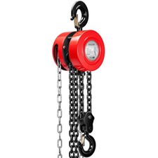2 Ton Hand Chain Hoist 4400 LBS Manual Chain Fall 10FT Lift Heavy Duty 2 Hooks