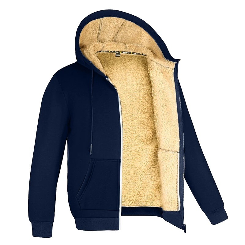 Long Sleeve Zip Hoodie Casual Outerwear