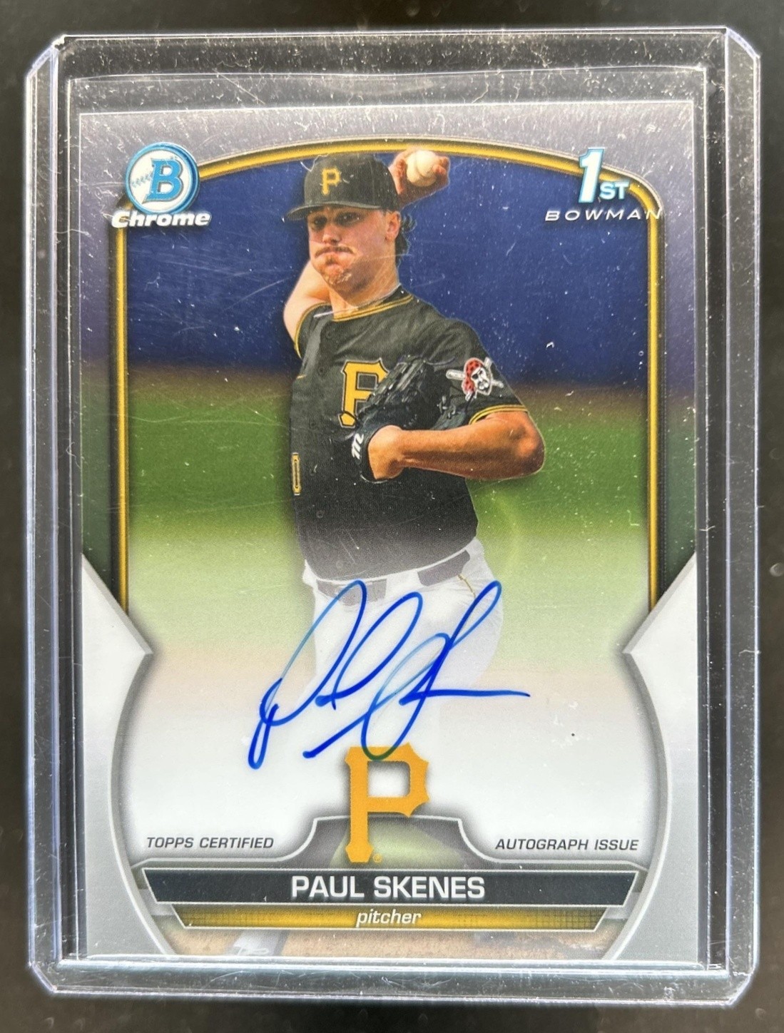 2023 Bowman Draft Paul Skenes Chrome Auto 1st Prospect #CDA-PS Pirates