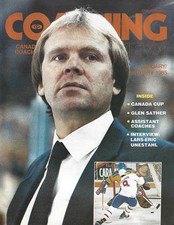 JAN.  1985 CANADIAN COACHING MAGAZINE - GLEN SATHER (HOF) ON COVER NM/MT !!!