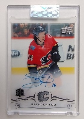 2018-19 Upper Deck Clear Cut - Rookies Spencer Foo #CCR-SF (AU, RC)