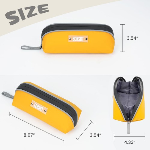 Pencil Case, Open Flat Pencil Pouch for Men Women, Small Pen Holder Bag for A... - Picture 4 of 6