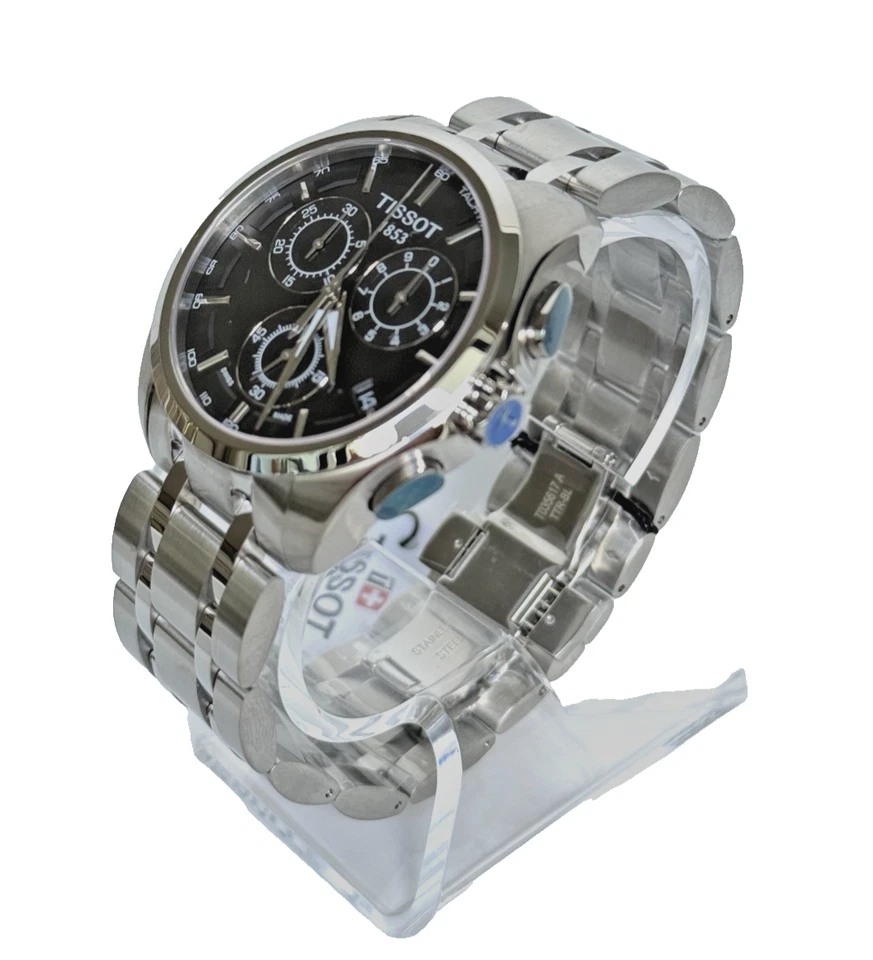 Tissot Couturier Chronograph Black Dial Men's Watch T0356171105100 41 mm. - Image 2 of 4