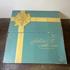 Vintage Libbey Glass Hostess Set - 8 Iced Tea Tumblers In Original Box