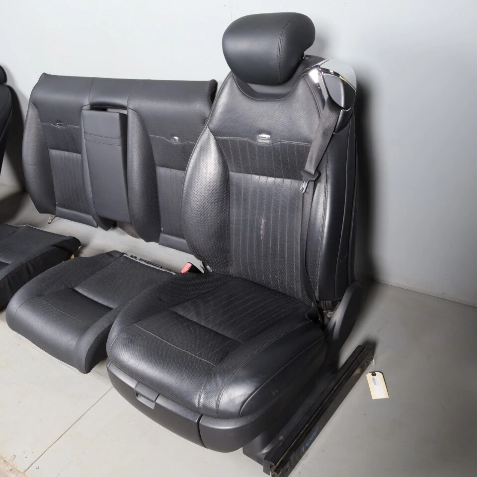 2007-2008 Mercedes CL550 CL600 Front Seat Set With Rears Black Leather OEM used - Image 4 of 4