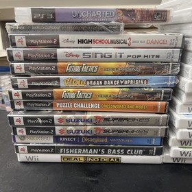 A lot of 40 sealed vintage video games Wholesale Resale Lot Dreamcast PS2 WII