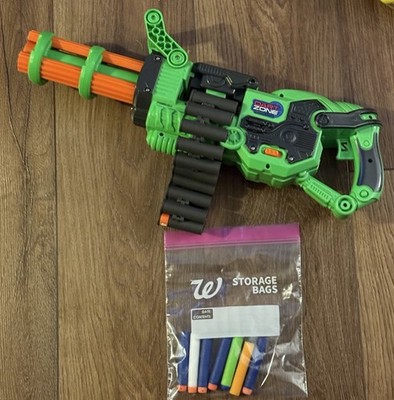 Scorpion Rotating Barrel Auto Gatling Dart Blaster, Green - Compatible with NERF