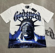 Godspeed 3035 Masked Statue of Libertyprinting Tee Mens Cotton T-shirt