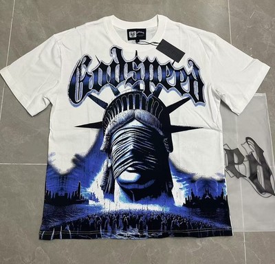 Godspeed 3035 Masked Statue of Libertyprinting Tee Mens Cotton T-shirt ﻿
