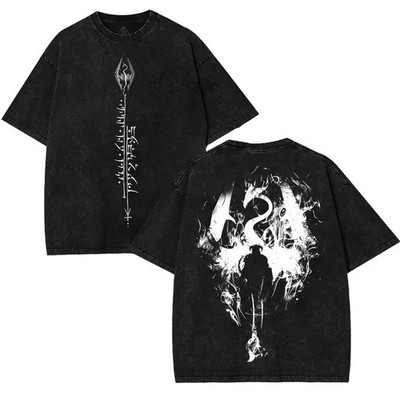 The Elder Scrolls V: Skyrim v9 Vintage Tee Unisex Oversize Heavyweight Cotton