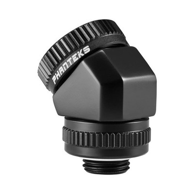 Phanteks Glacier Rotary Hard Tube Fitting 16mm 45 Degree PH-RA45_BK16