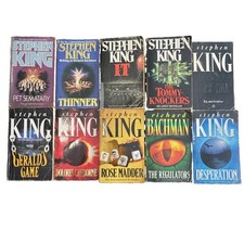 Stephen King Vintage NEL Paperback Lot x10 IT Pet Sematary Bachman Horror