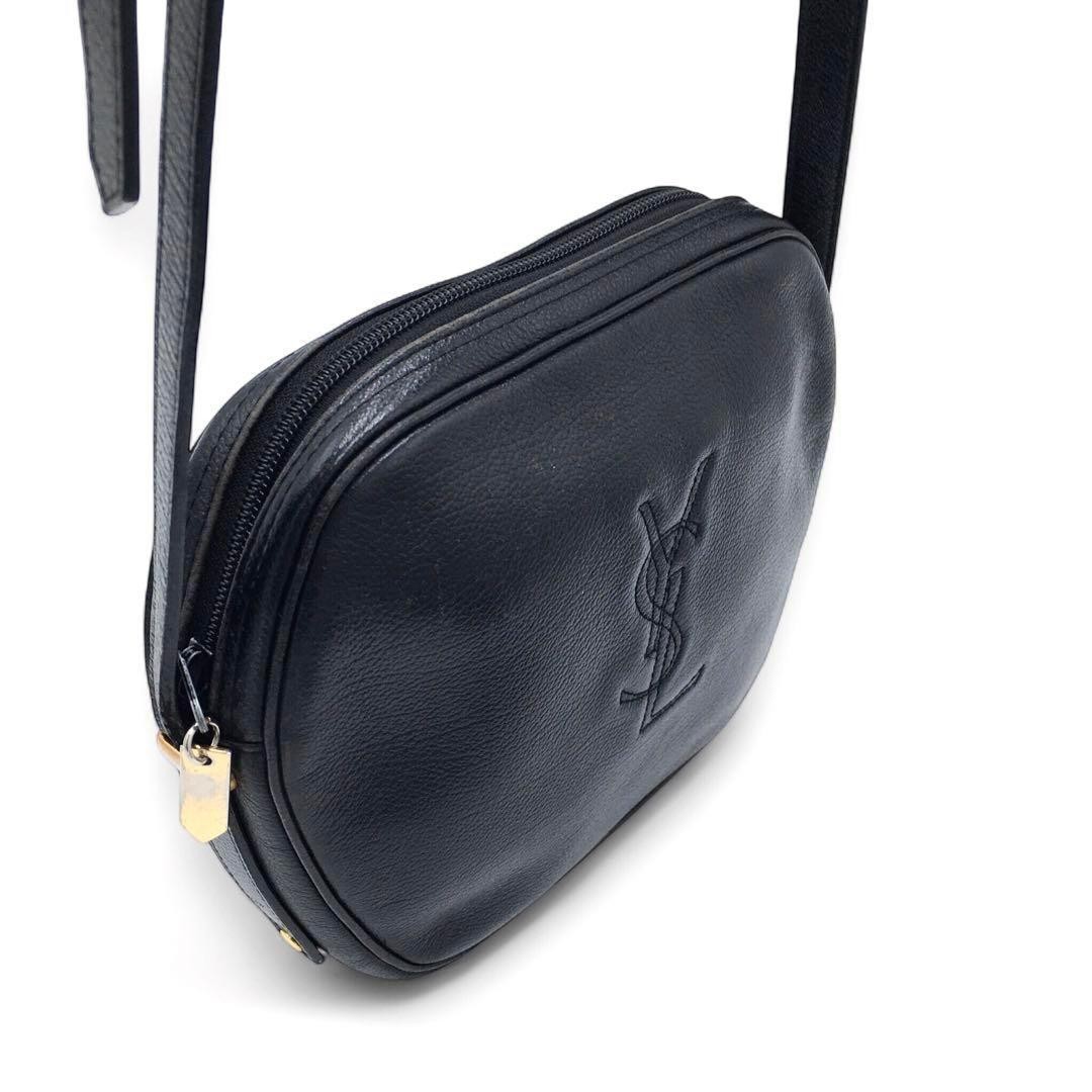 Borsa a tracolla Yves Saint Laurent YSL Cassandra pelle nera autentica F07141217