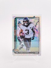 2025 Topps Chrome NFl Jacksonville Jaguars Jakobi Meyers #176 Prism X-Refractor