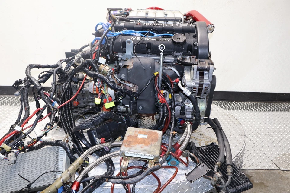 ДВИГАТЕЛЬ 91-99 MITSUBISHI 3000GT VR4 3,0 Л 6G72 V6 TWIN TURBO AWD 4 БОЛТА - Изображение 3 из 4