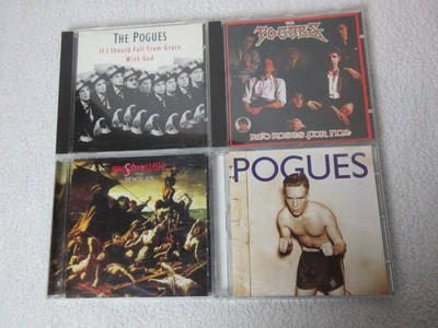 Collection of 4 Pogues CDs: Fall From Grace, Red Roses, Peace Love, Rum Sodomy..
