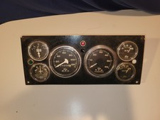 Vintage Custom Built Rat Hot Rod 6 Gauge Cluster Dash Sun Clark Equipment 60s 70