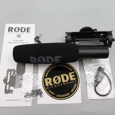 Rode VideoMic On-Camera Shotgun Microphone w/ Mount, Cable, Manual, Sticker Kit