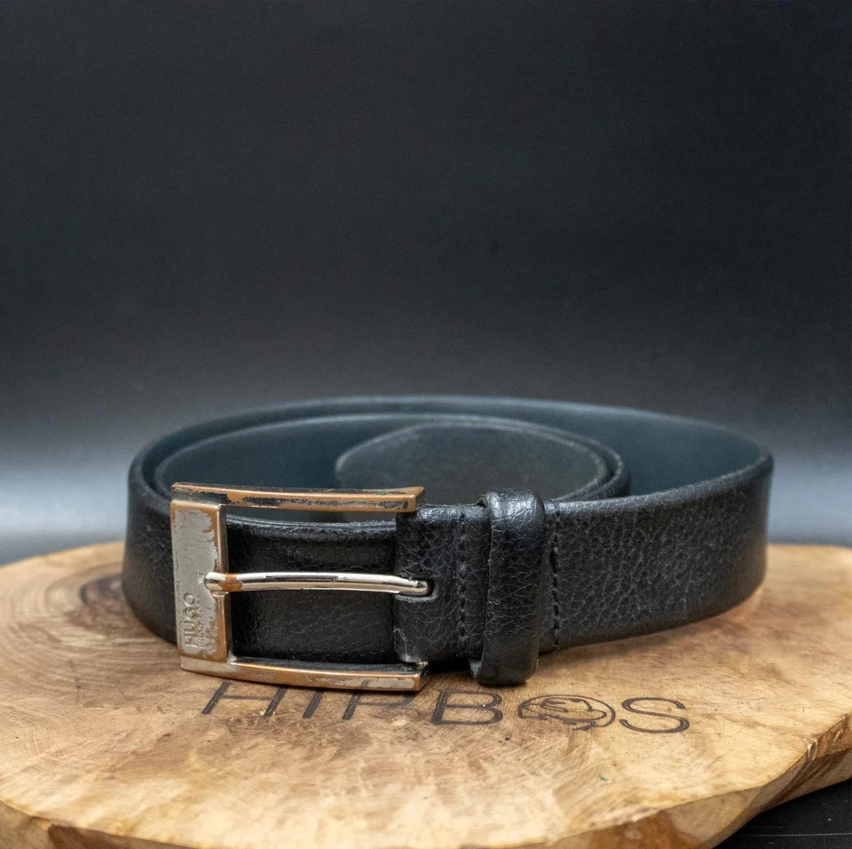 Hugo Boss Hugo Herren Gürtel C-Ellot Klassischer Leder Jeansgürtel Schwarz Gr... - Bild 1 von 4