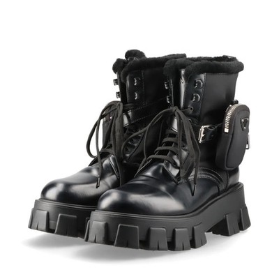 PRADA MONOLITH モノリス Prada Monolith Nylon Gabardine Boots Size 35.5/US 5.5 in