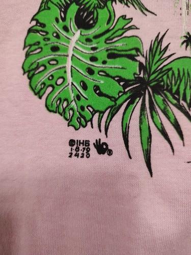 VTG Here Today Gone MAUI HAWAII single stitch soft t-shirt Medium Pink - Picture 3 of 8