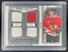 2024-25 Upper Deck The Cup Frank Nazar Foundations Quad Jersey Rookie RC #/99