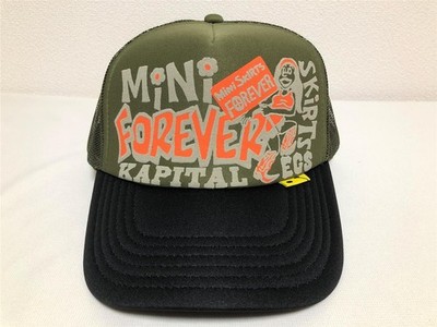 kapital LEGS MiNi SKiRTs FOREVER truck cap hat trucker khaki black