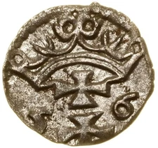 Silver Coin Kingdom of Poland Sigismund II Augustus (1545–1572) -  1556 Gdansk