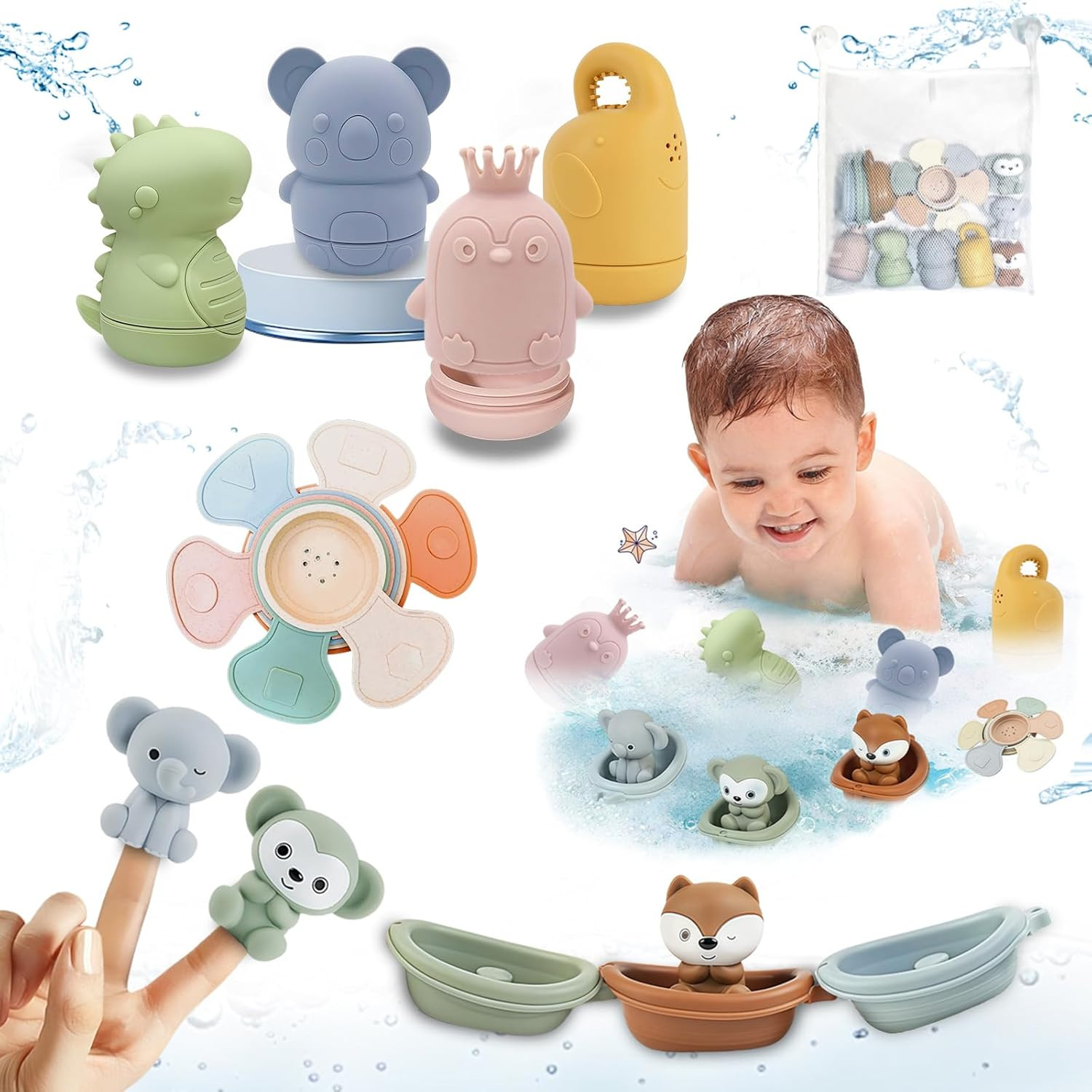 Jouet bain bébé pour amuser les petits dans la baignoire