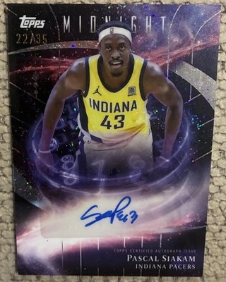 2025-26 Topps Midnight - Stroke of Midnight Autographs Pascal Siakam 22/35