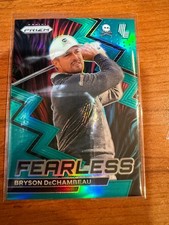 2024 Panini Prizm Liv Golf - Fearless Bryson DeChambeau #12 Teal Prizm /199