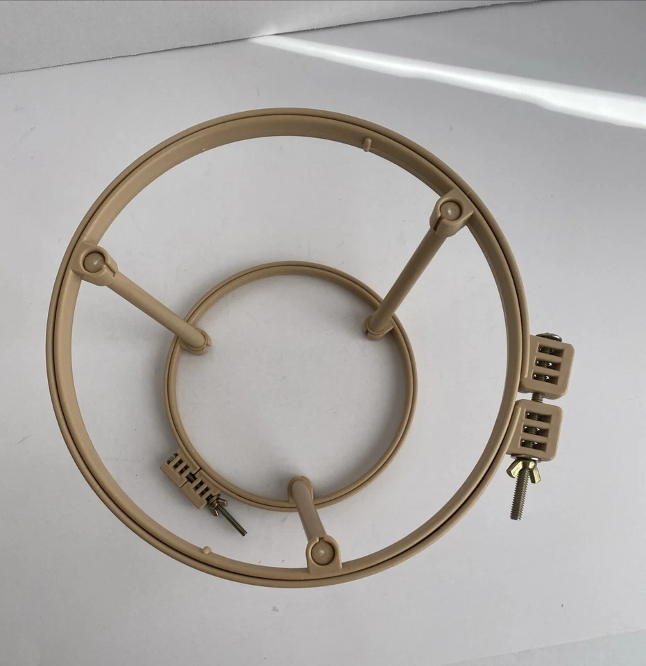 MORGAN Lap Stand 7" & 10" Combo Hoops for Embroidery Punch Needle Cross Stitch - Image 3 of 4