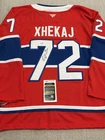 JSA COA ARBER XHEKAJ Signed Autographed Montreal Canadiens Hockey Jersey Habs