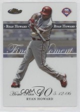 2007 Topps Finest Ryan's Finest Moments 255/459 Ryan Howard #RH-HR10 3y4
