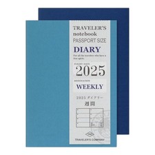 Traveler's Notebook Passport Size Weekly Refill 2025 Planner H124xW89mm New