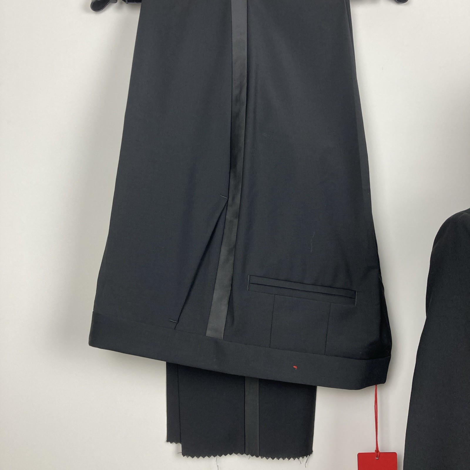 Hugo Boss Men Modern fit 2 Pc Suit Jacket 40 S Pants 34W Black Solid F02258 thumbnail 9