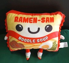 Ramen-San Noodle Soup Ramen Noodles Plush Pil...