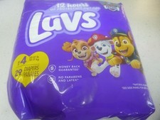 Luvs Diapers - Size 4, 29 Count, Paw Patrol Disposable Baby Diapers New 