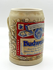 Vintage Anheuser Busch Budweiser Label Stein Beer Ceramarte Mug