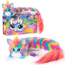 Furby DJ Rainbow Plush Toy Interactive Music Lights Games Ages 6+ UK