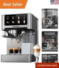Espresso Machine with Milk Frother Cappuccino Latte Coffee Maker 60oz Water Tank