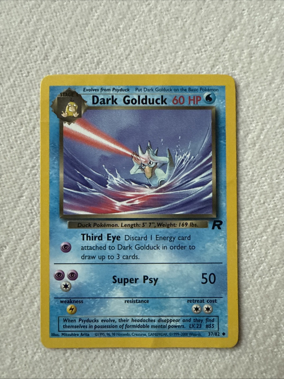 Pokemon TCG Dark Golduck 37/82 Non-Holo Vintage 2000