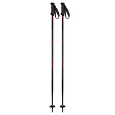 5th Element Shadow Ski Poles, Black/Red, 110cm MY26