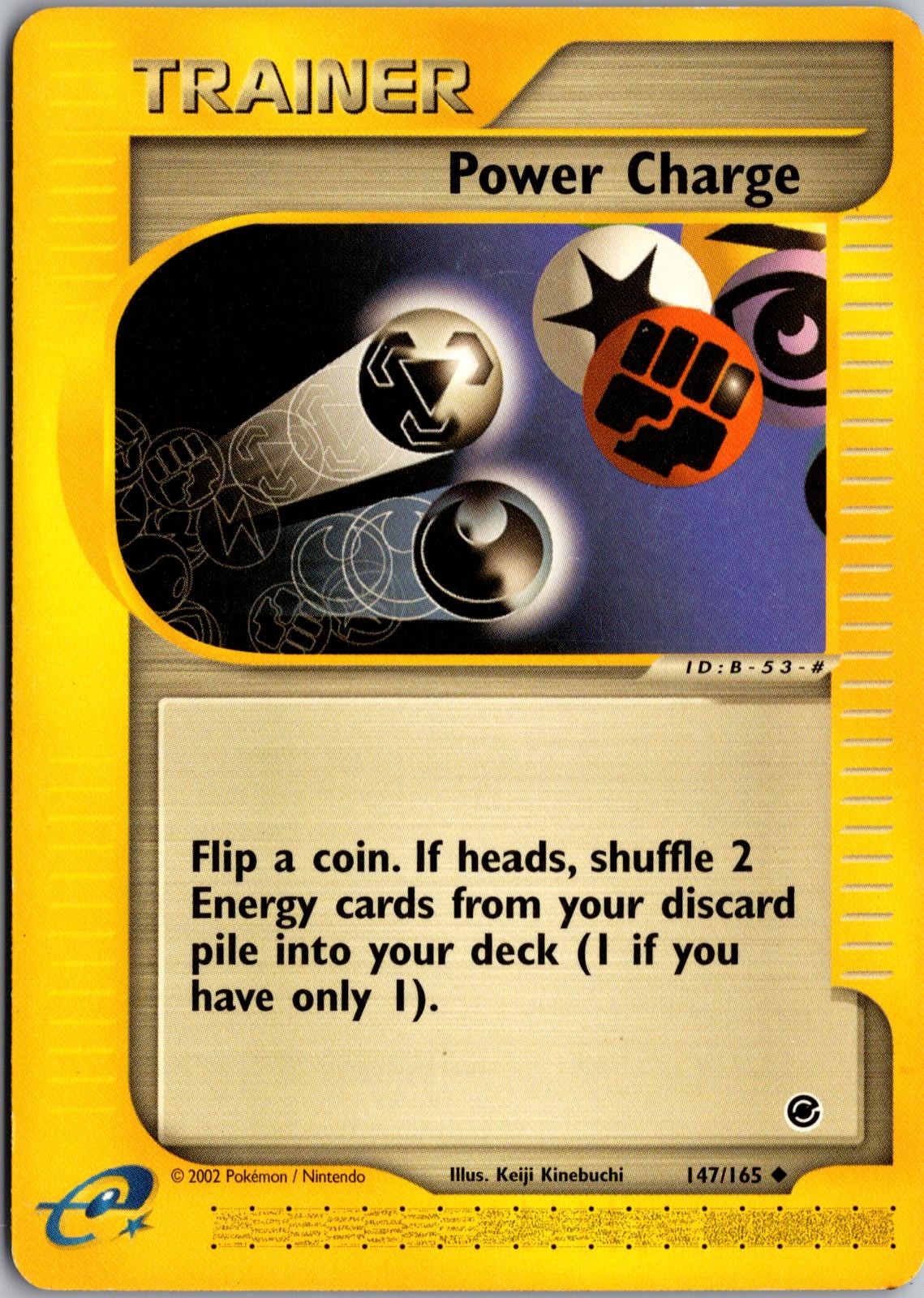 Power Charge 147/165 Uncommon Expedition Base Set Pokemon Heavily Played