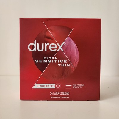 Durex Extra Sensitive Thin Condoms 24 Ct