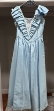 Vintage Gunne Sax 80  s Baby Blue Dress Prom Wedding/ Sequin/Tafetta/Size 13