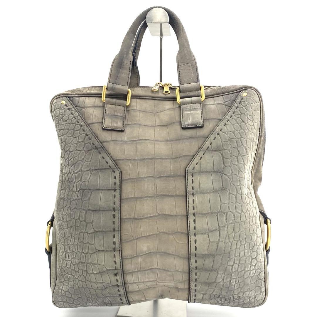 Borsa tote Ysl Saint Laurent in pelle con logo vintage Musa